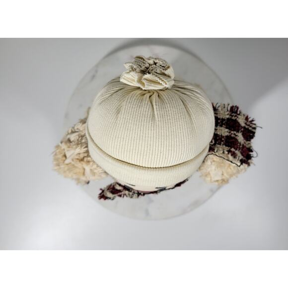 VINTAGE Holiday Snowman 16" White Hand Painted Porcelain Winter Standing Doll - Picture 14 of 14